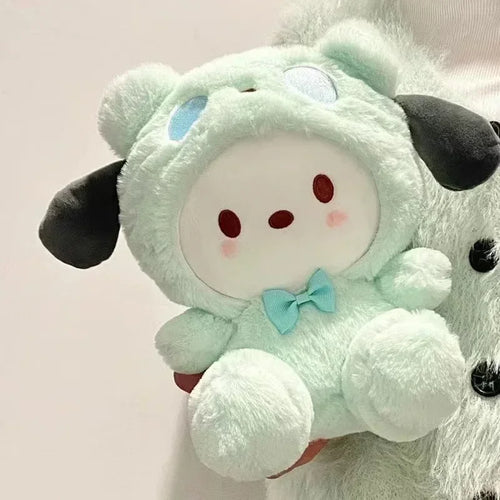 =New Kawaii 25cm Sanrio Plush Toy Jade Dog Kuromi Dressing Doll Doll