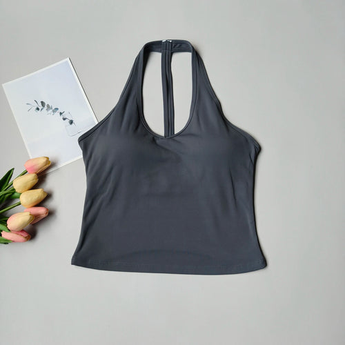 Sports Bra Women's V-neck Halter Neck Beautiful Back Push-up Yoga Vest