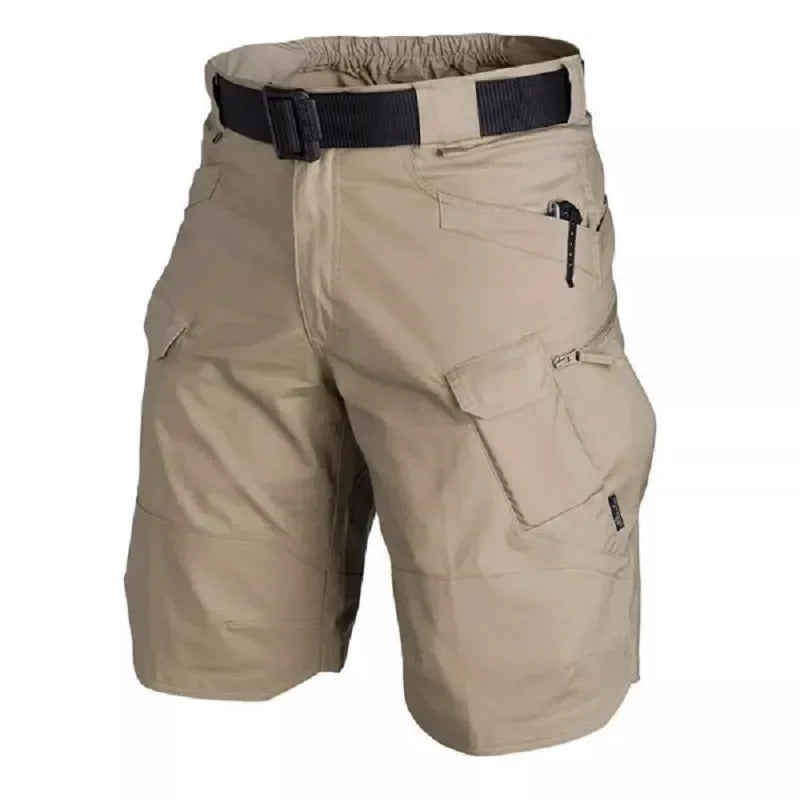 Summer Outdoor Tactical Cargo Shorts for Men - Waterproof, Multi-Pocket, Plus Size Hiking and Camping Urban Shorts