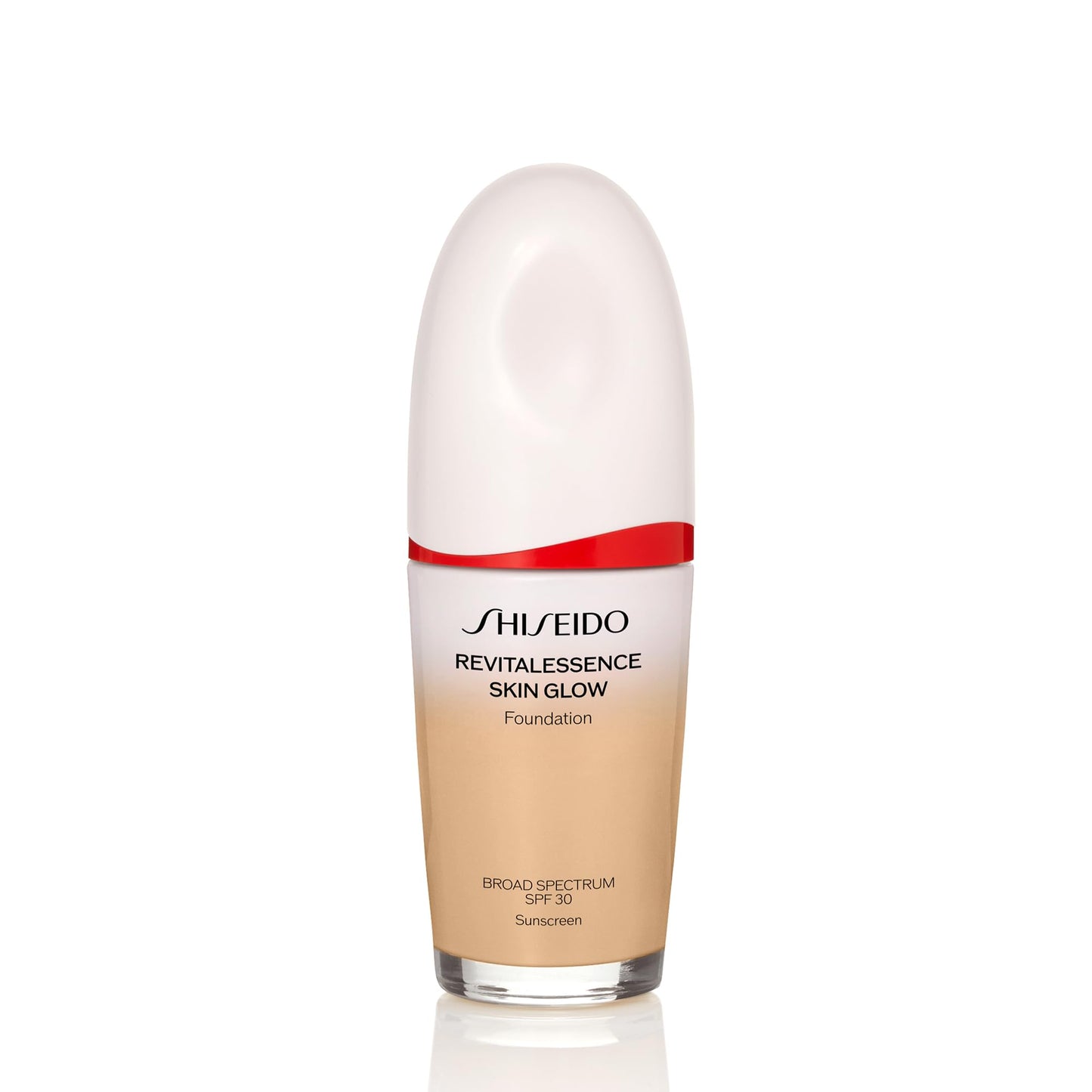 Shiseido RevitalEssence Skin Glow Foundation SPF 30 - Buildable, Medium Coverage - 24-HR Hydration & 12-HR Wear - Transfer, Crease & Fade Resistant - Non-Comedogenic - All Skin Types
