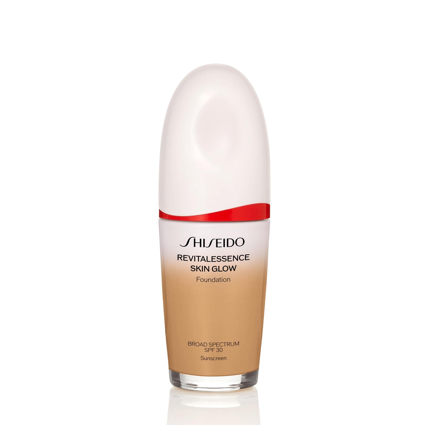 Shiseido RevitalEssence Skin Glow Foundation SPF 30 - Buildable, Medium Coverage - 24-HR Hydration & 12-HR Wear - Transfer, Crease & Fade Resistant - Non-Comedogenic - All Skin Types