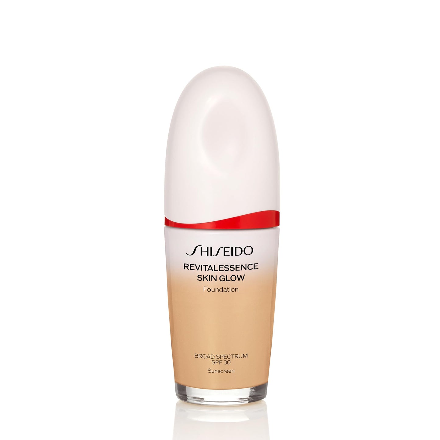 Shiseido RevitalEssence Skin Glow Foundation SPF 30 - Buildable, Medium Coverage - 24-HR Hydration & 12-HR Wear - Transfer, Crease & Fade Resistant - Non-Comedogenic - All Skin Types