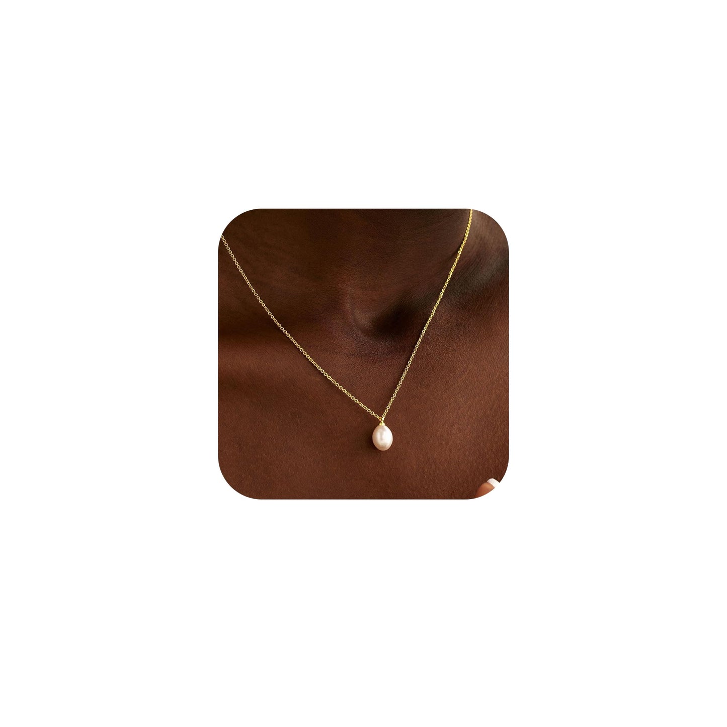 Gold Pearl Necklaces for Women Trendy Wedding Bridesmaid Jewelry Gifts