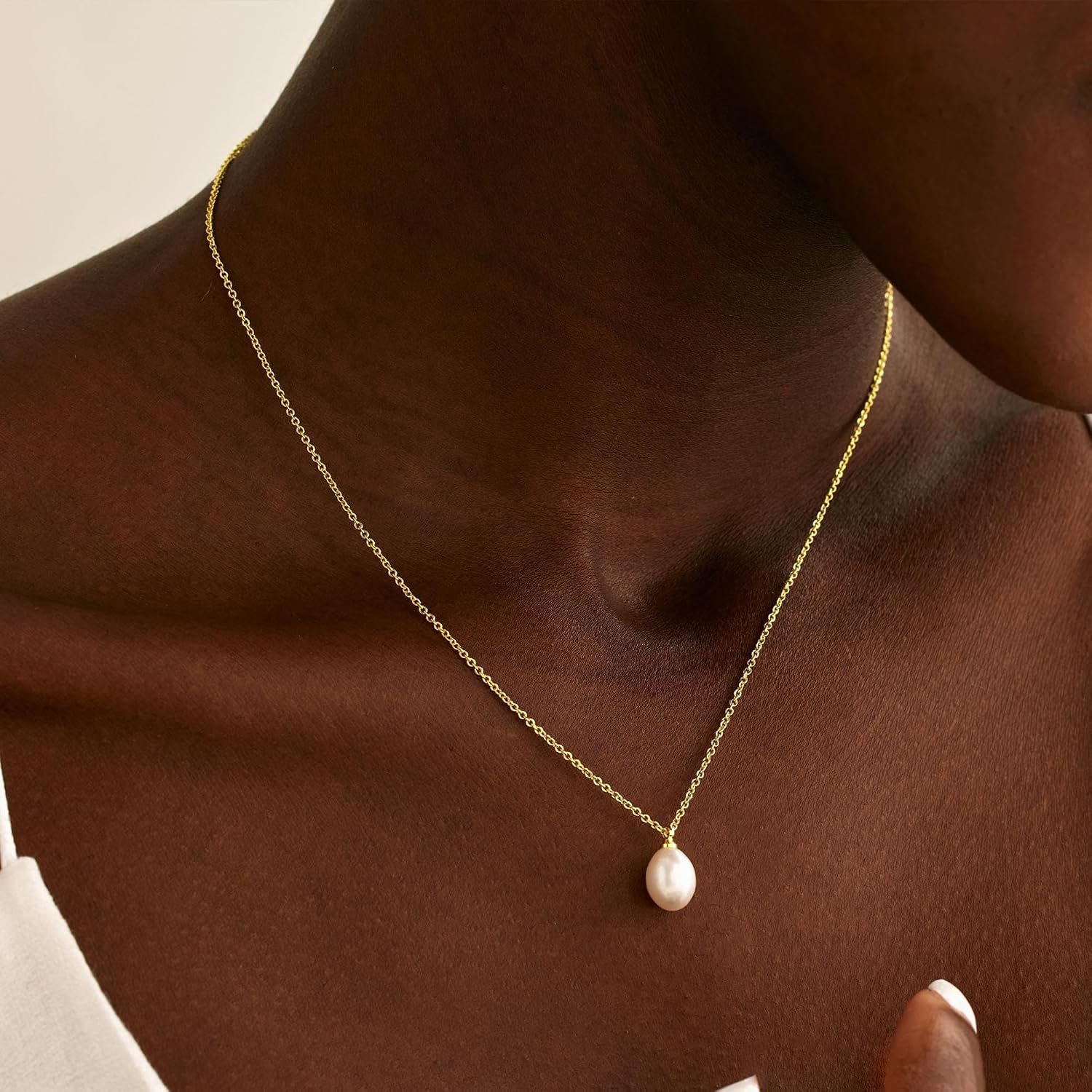 Gold Pearl Necklaces for Women Trendy Wedding Bridesmaid Jewelry Gifts