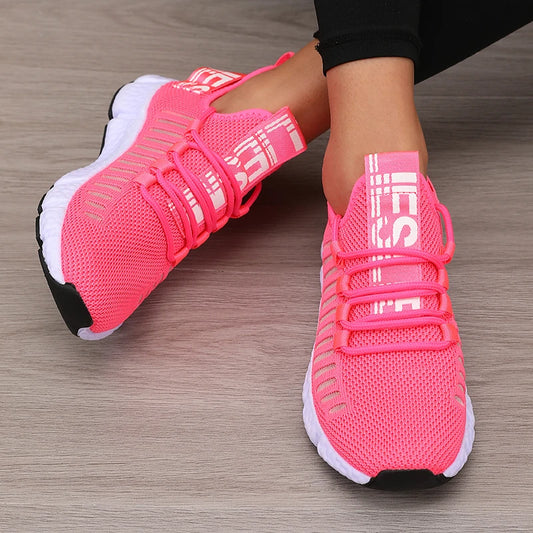 Women's Sports Shoes Mesh Lightweight Soft Sole Jogging Strap