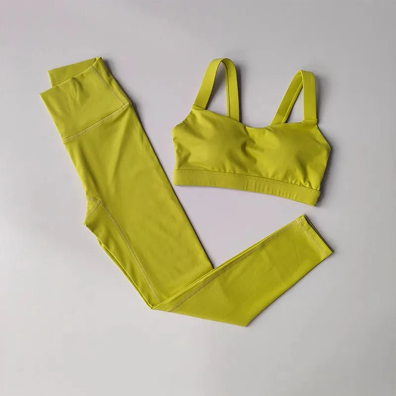 Seamless Yoga Set for Women, Workout Sportswear, Gym Clothing,