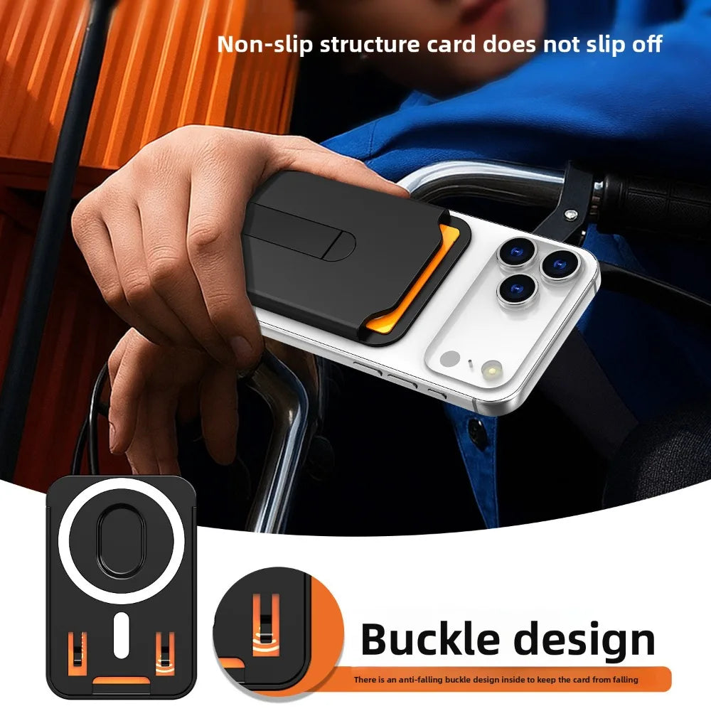 For Magsafe Magnetic Wallet Case Phone Stand Credit Card Holder for