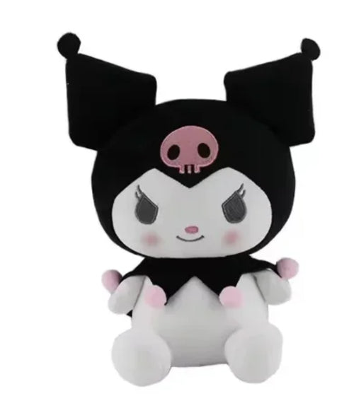 =New Kawaii 25cm Sanrio Plush Toy Jade Dog Kuromi Dressing Doll Doll