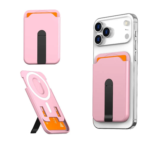 For Magsafe Magnetic Wallet Case Phone Stand Credit Card Holder for