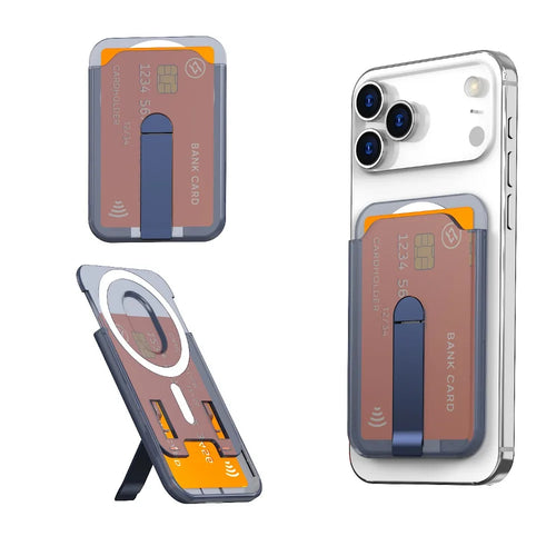 For Magsafe Magnetic Wallet Case Phone Stand Credit Card Holder for
