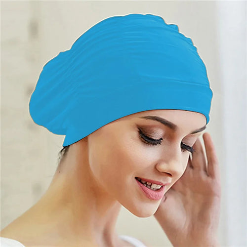 Swimming Hat Women Unisex Girls Long Hair Bathing Cap Swimming Cap