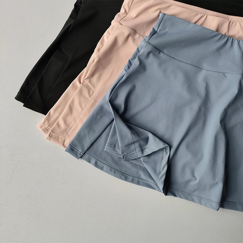 High Waisted Sports Shorts for Women's Summer Vacation Two Anti Glare