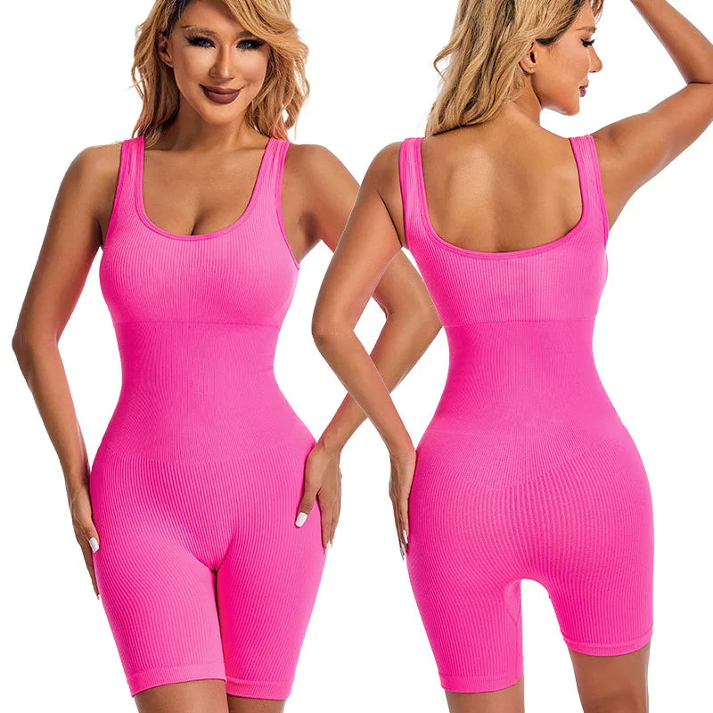 Women's Short Tracksuit Yoga Set One-Piece Sportswear Women's Gym