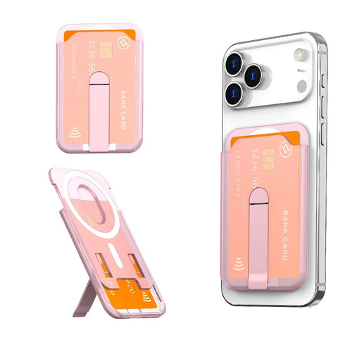 For Magsafe Magnetic Wallet Case Phone Stand Credit Card Holder for