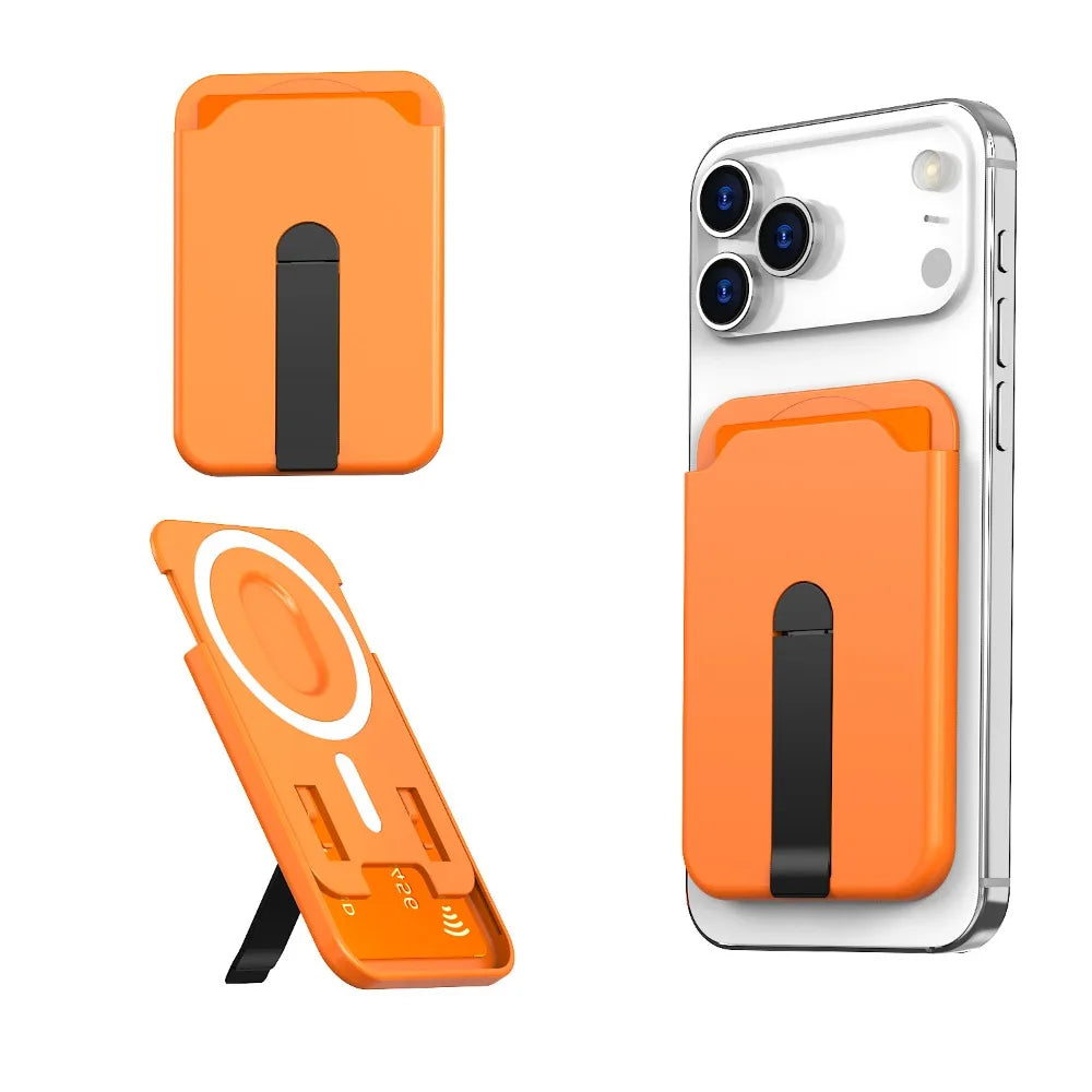 For Magsafe Magnetic Wallet Case Phone Stand Credit Card Holder for