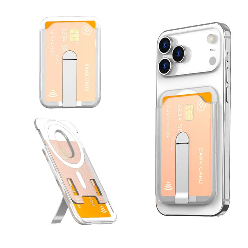 For Magsafe Magnetic Wallet Case Phone Stand Credit Card Holder for