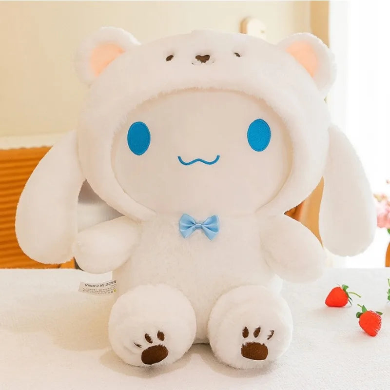 **New Kawaii 25cm Sanrio Plush Jade Dog Kuromi Dressing Doll Cute