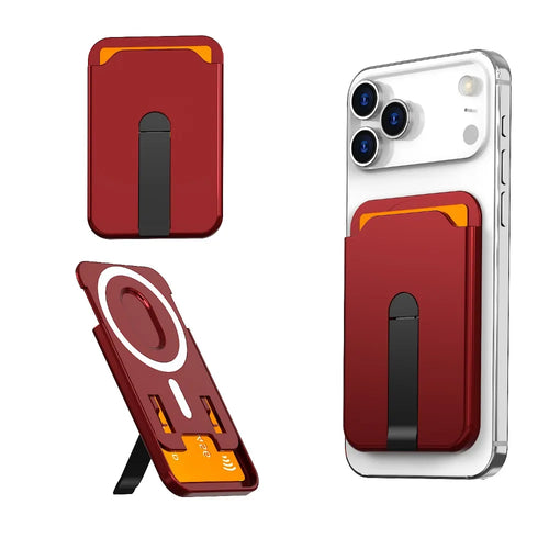 For Magsafe Magnetic Wallet Case Phone Stand Credit Card Holder for
