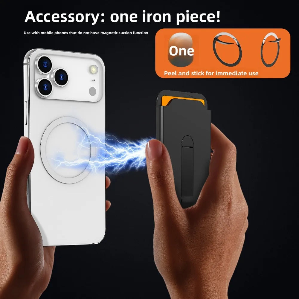For Magsafe Magnetic Wallet Case Phone Stand Credit Card Holder for
