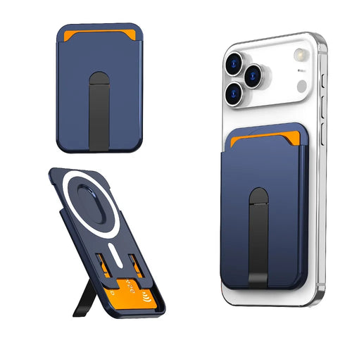 For Magsafe Magnetic Wallet Case Phone Stand Credit Card Holder for