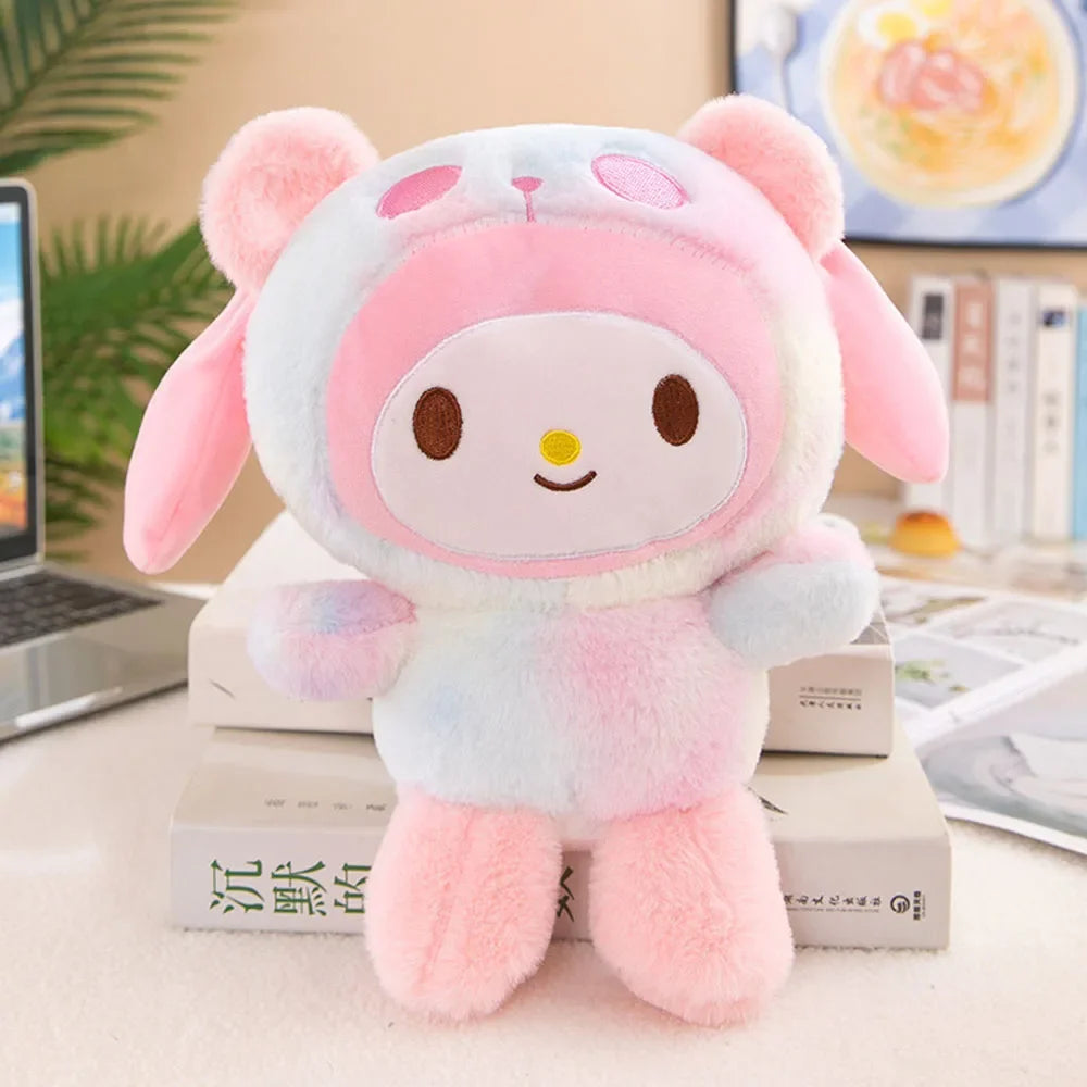 25CM Kawaii Sanrio Plush Hello Kitty Cinnamonroll Kuromi Pochacco