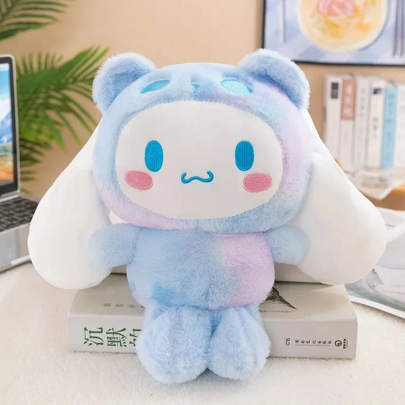 =New Kawaii 25cm Sanrio Plush Toy Jade Dog Kuromi Dressing Doll Doll