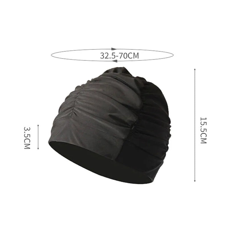 Swimming Hat Women Unisex Girls Long Hair Bathing Cap Swimming Cap