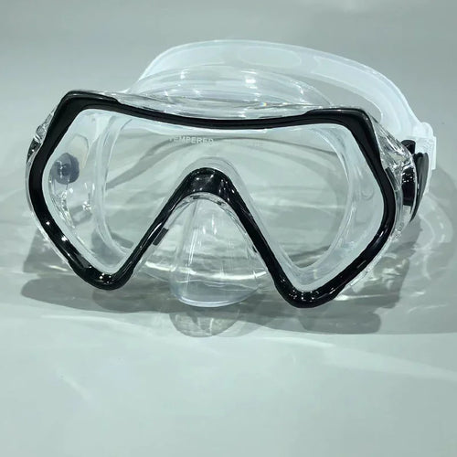 Kids Goggles Snorkel Set with Nose Cover Anti-Fog Diving Mask Swimming