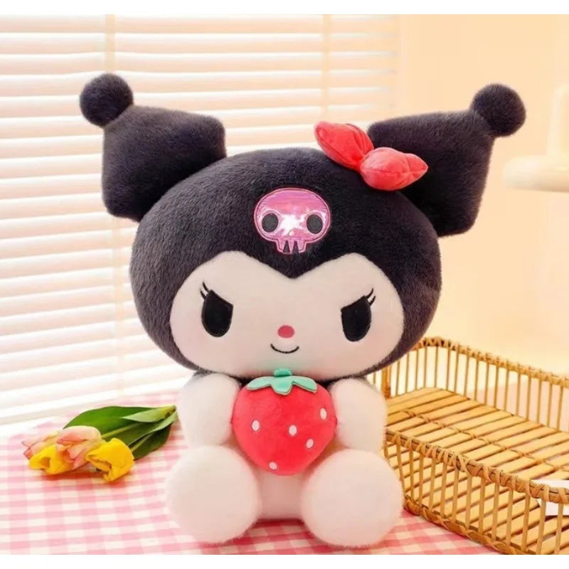 **New Kawaii 25cm Sanrio Plush Jade Dog Kuromi Dressing Doll Cute