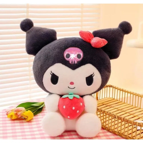 **New Kawaii 25cm Sanrio Plush Jade Dog Kuromi Dressing Doll Cute