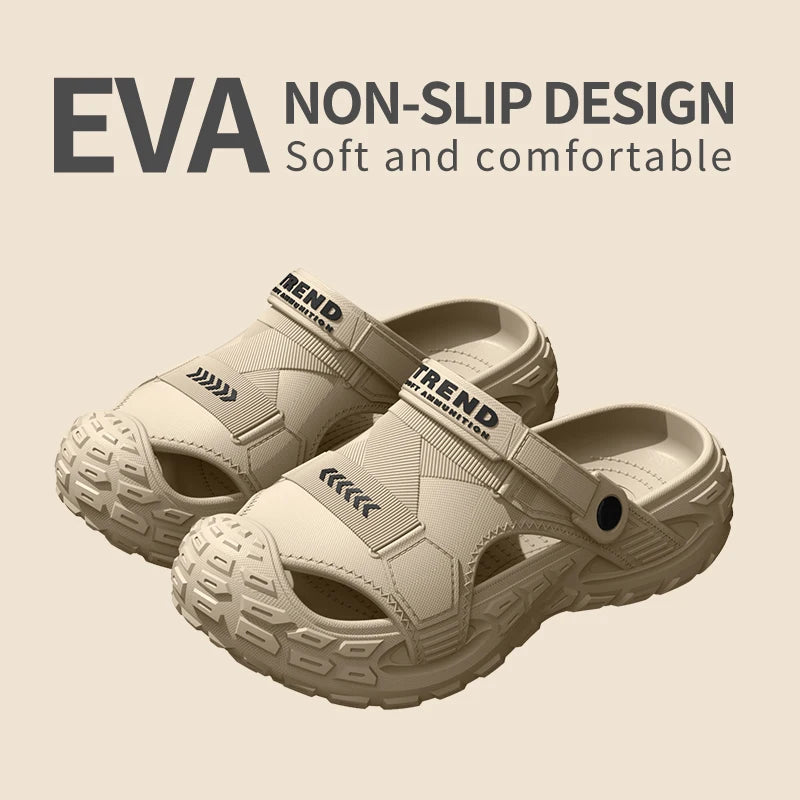 EVA sandals for men in summer, thick soft soled for outdoor wear,