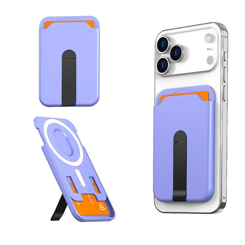 For Magsafe Magnetic Wallet Case Phone Stand Credit Card Holder for