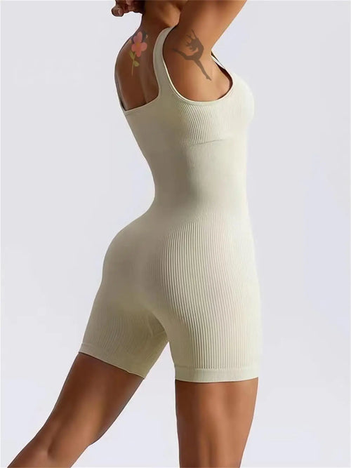 Women's Short Tracksuit Yoga Set One-Piece Sportswear Women's Gym