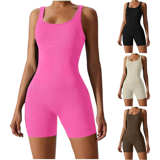 Women's Short Tracksuit Yoga Set One-Piece Sportswear Women's Gym