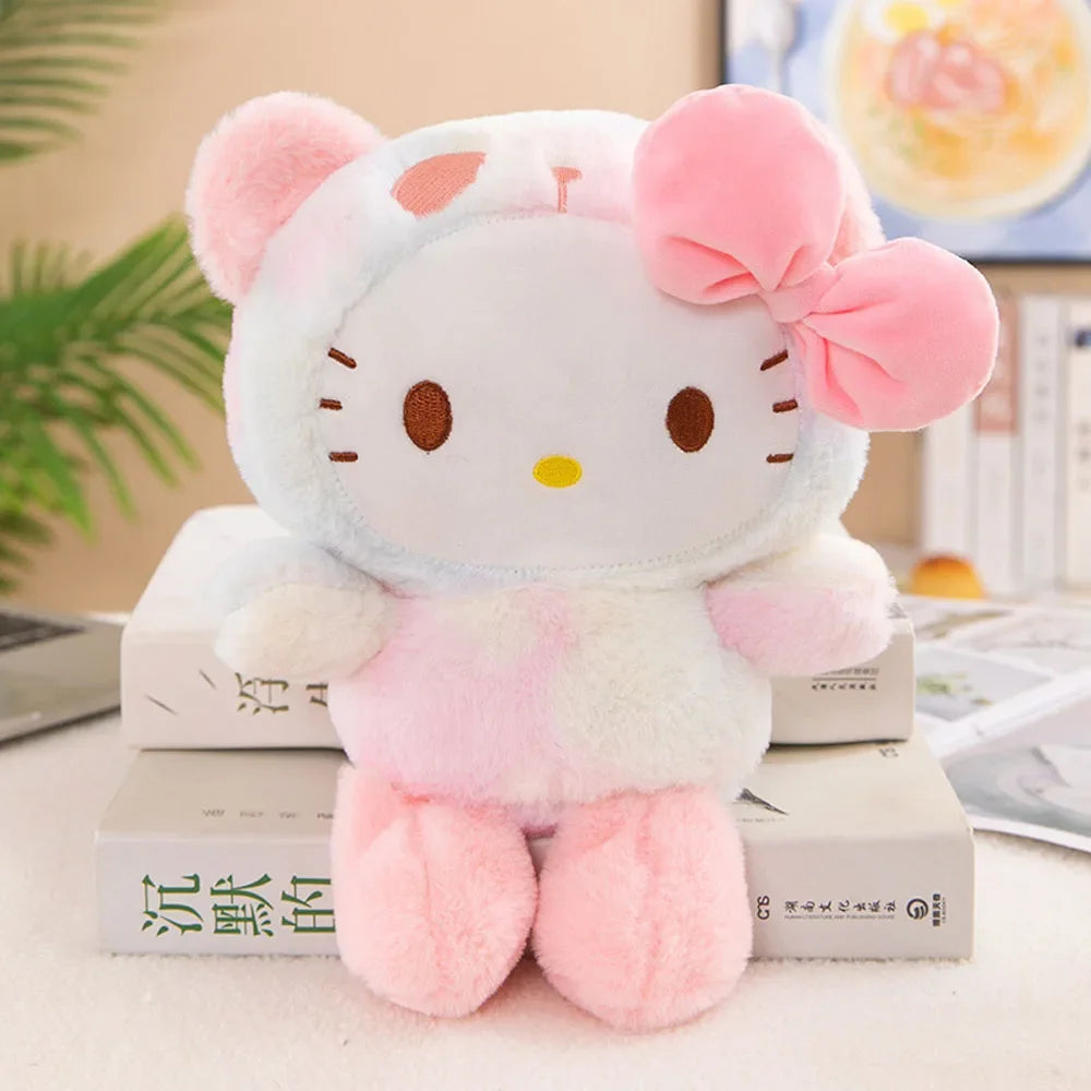 25CM Kawaii Sanrio Plush Hello Kitty Cinnamonroll Kuromi Pochacco