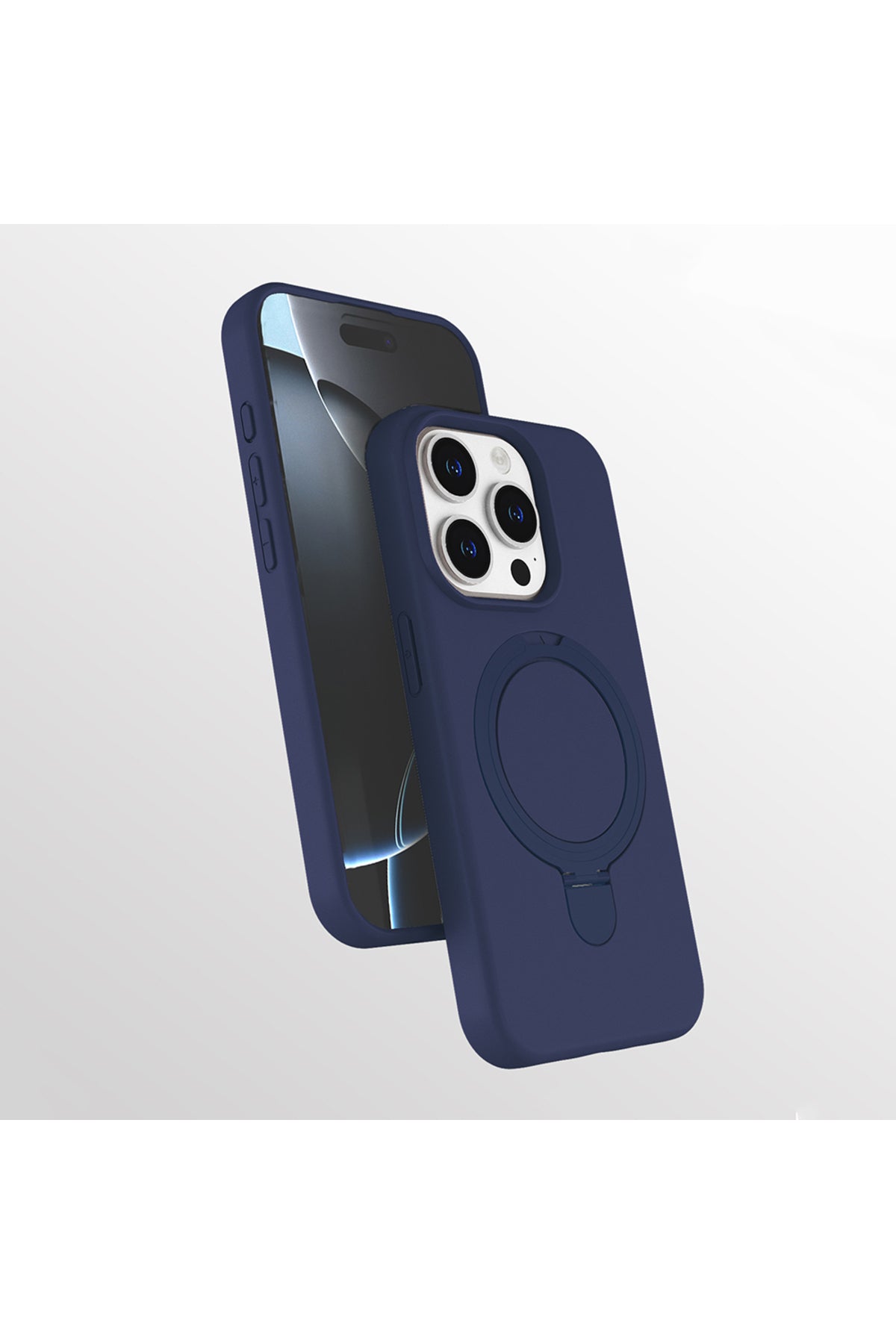 iPhone 14 Pro Case Magnetic Charging Ring Stand - Samara Cover