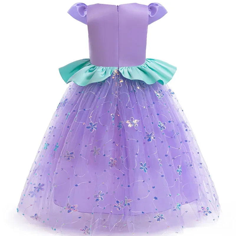 Mermaid Cosplay Costume For Girls Party Dresses Elegant Perform Girl Princess Dress Children Dresses Kids Birthday Prom Dress
